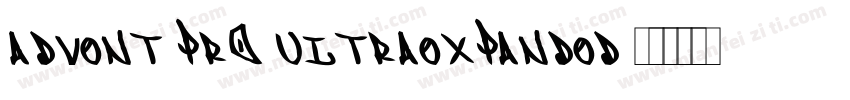 Advent Pro UitraExpanded字体转换